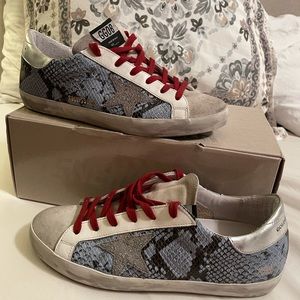 GG blue snake with muted sequin star